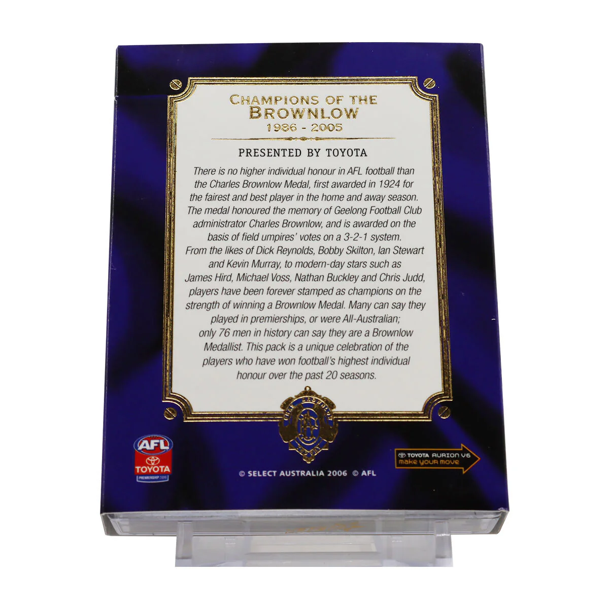 AFL Champions of the Brownlow Limited Edition Card Set - Image 2