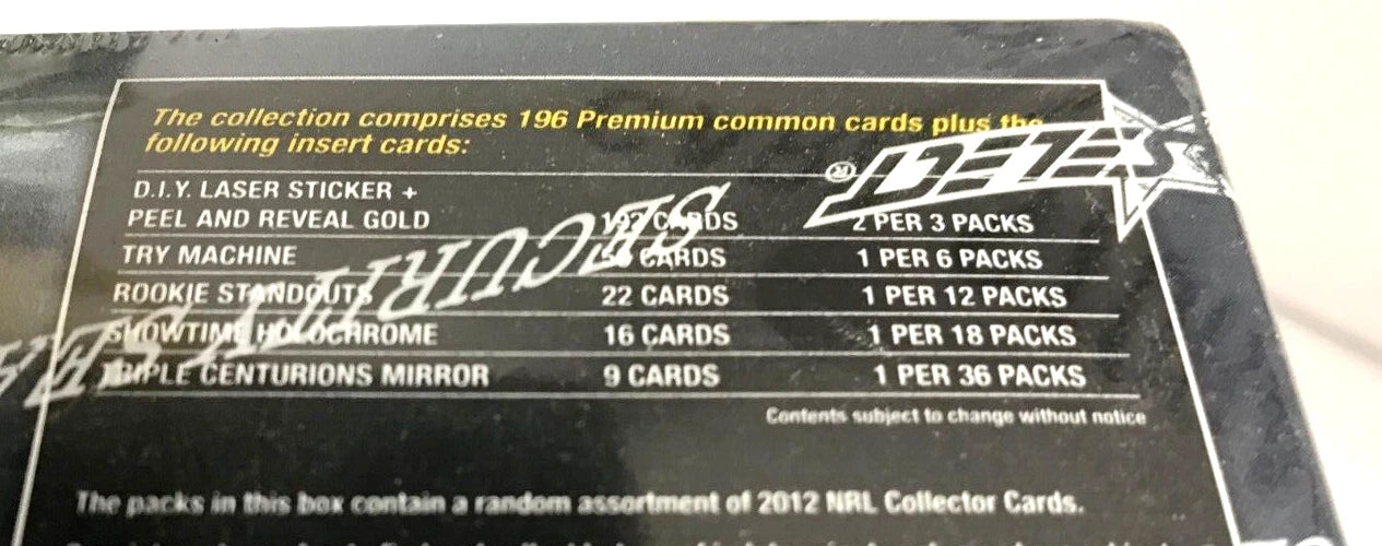 2012 NRL Champions Collector Cards Sealed Box (36 Packs) - Image 3