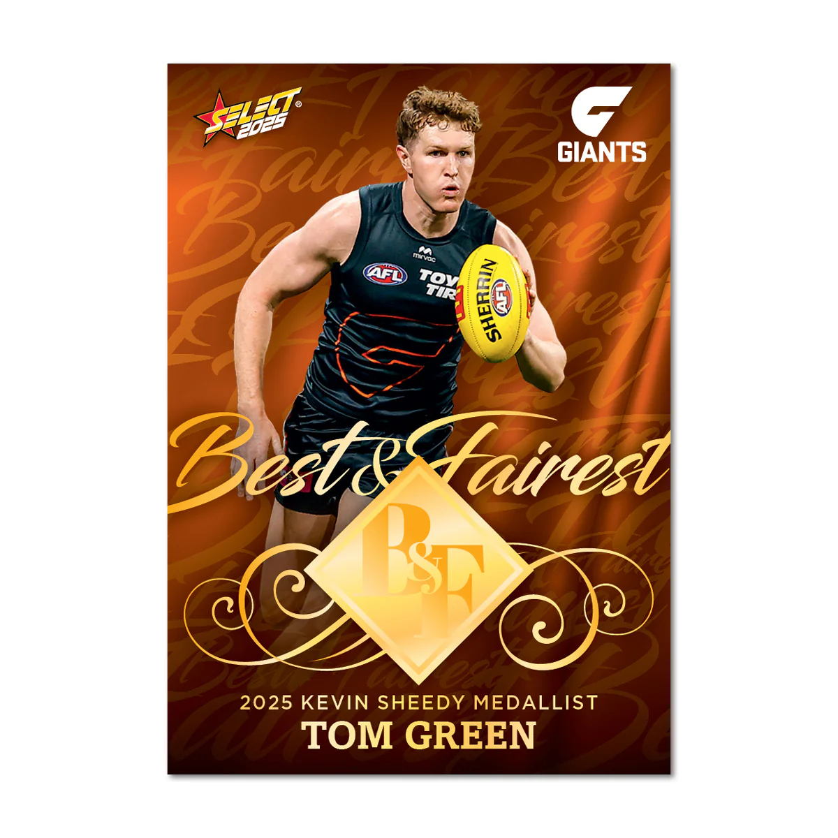 2025 AFL Club Best & Fairest Limited Edition Cards - Image 9