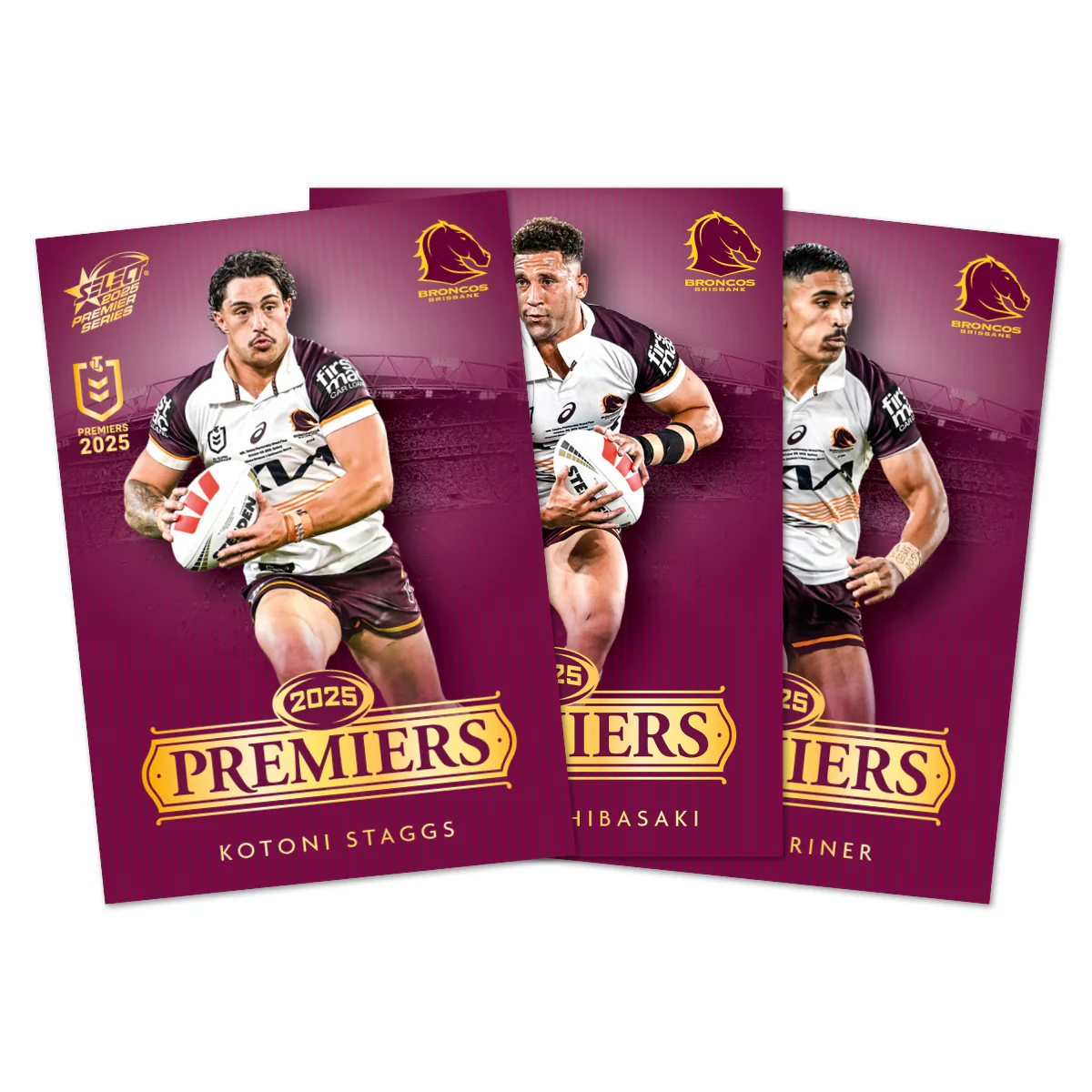 2025 NRL Brisbane Broncos Premiers Limited Edition Card Set - Image 3
